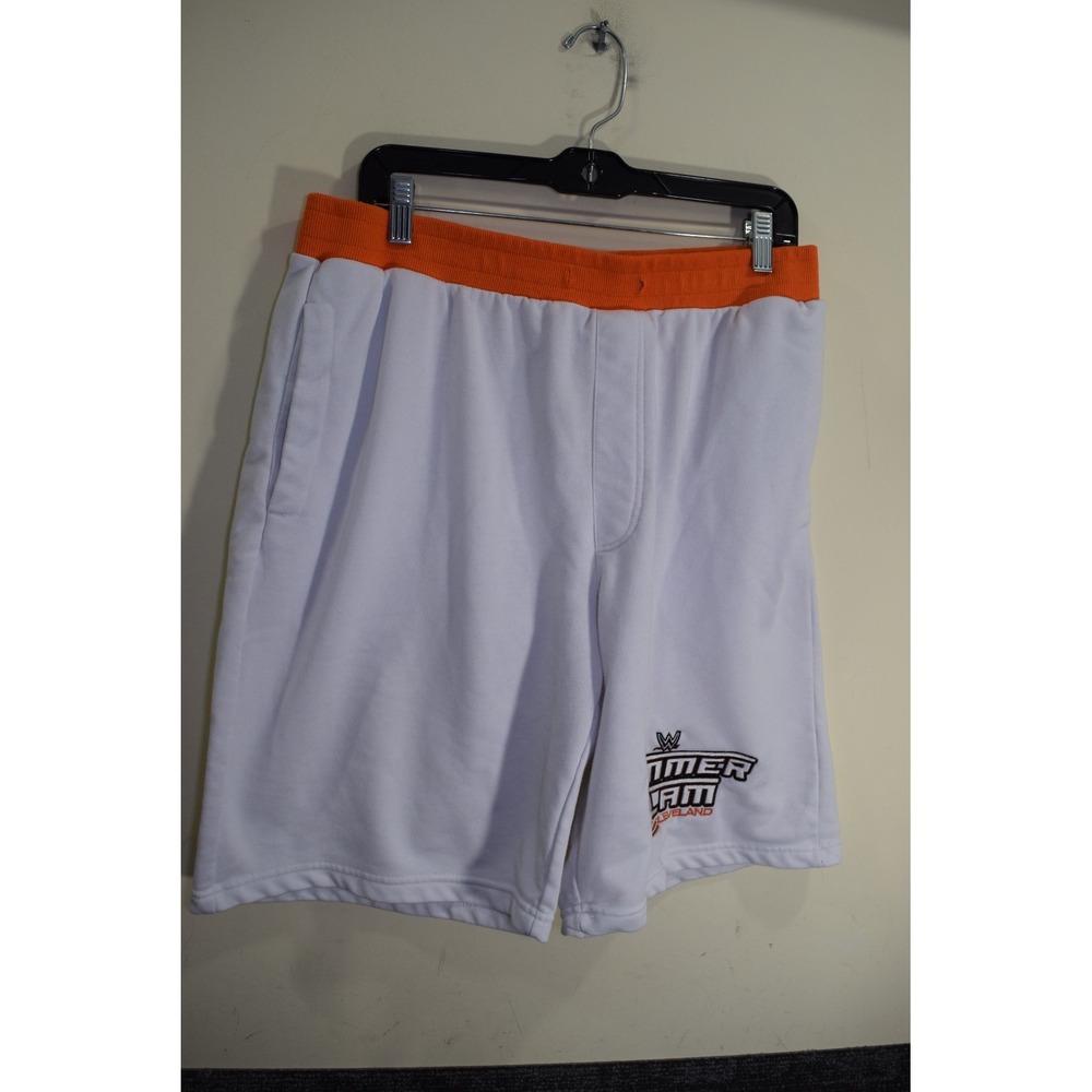 Rare Authentic WWE Summer Slam CLEVELAND Pull On Sweat Shorts MENS 2XL FLAWS